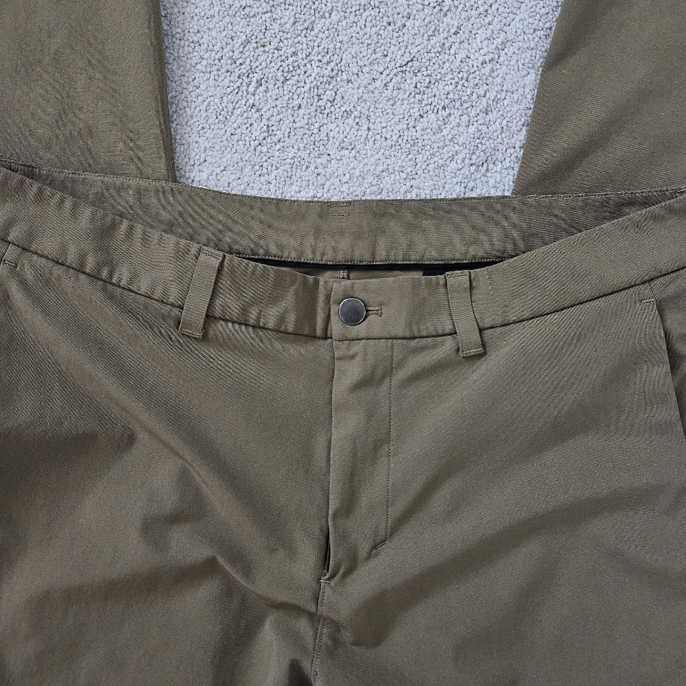 Lululemon | Commission Pant Slim LM5AFFT Brown Tan Mens 38, 37 x 36 - Picture 2 of 7